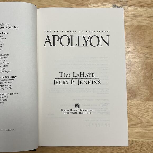Left Behind Series Hardcover Book 5 Apollyon by Tim LaHaye and Jerry B Jenkins - Picture 3 of 6